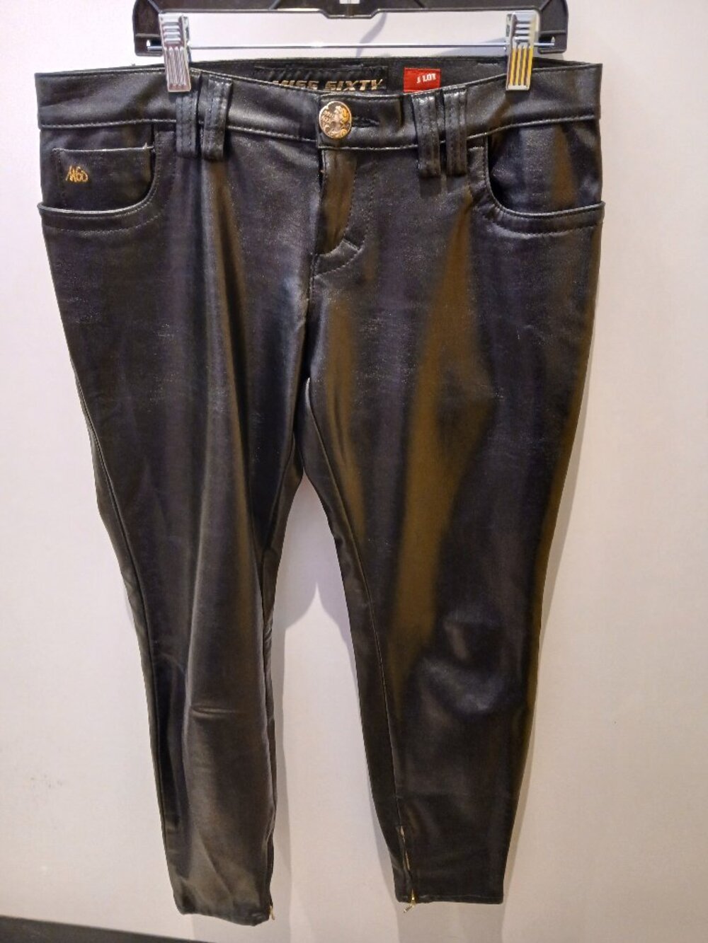 Rare Miss Sixty Y2K Leather Feel Trousers